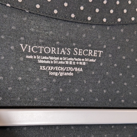 Victoria's Secret long sleeve button up top polka dot XS long - Picture 5 of 7